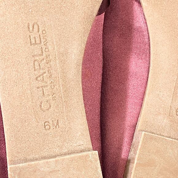 Charles by Charles David Women's Darcy Burgundy Ballet Flat Size 6 - Picture 4 of 8